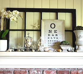 turn an old window into a mirror, home decor, repurposing upcycling, For awhile I used it as a window back drop until I bought the paint I needed to turn it into a mirror I liked this look too actually