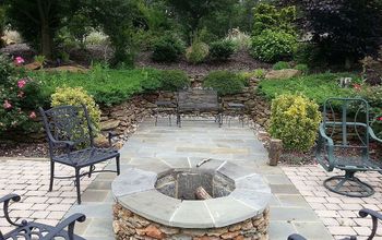 Stone Wall, Patio and Firepit