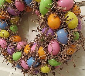 make an easter egg wreath, crafts, easter decorations, seasonal holiday decor, wreaths, Homemade Easter Egg Wreath