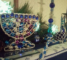 chanukah mantelpiece designs, christmas decorations, seasonal holiday d cor