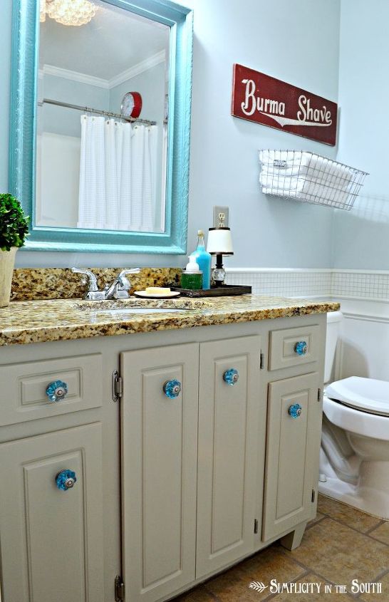 guest bathroom reveal vintage inspired, bathroom ideas, home decor, after