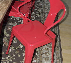 red chairs, outdoor furniture, painted furniture, Love Overstock com