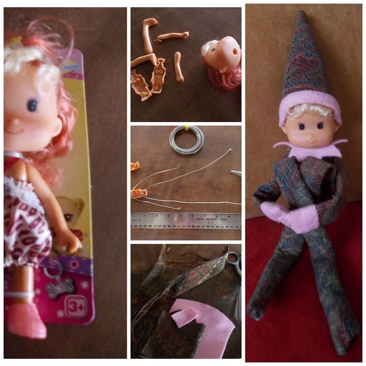 diy pixie elf on shelf, christmas decorations, crafts, seasonal holiday decor