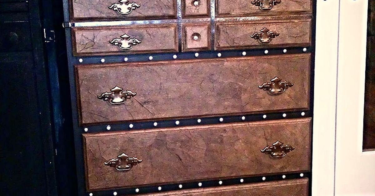 Steamer Trunk Inspired Curbside Chest Of Drawers Makeover Hometalk
