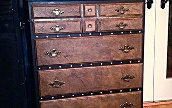 Steamer Trunk Inspired Curbside Chest of Drawers Makeover
