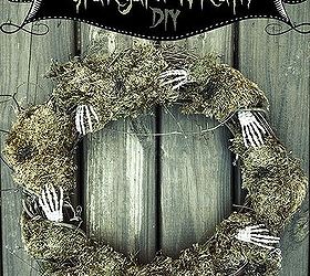 graveyard wreath diy, crafts, halloween decorations, seasonal holiday decor, wreaths