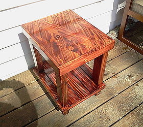 end table a little different, diy, painted furniture, woodworking projects