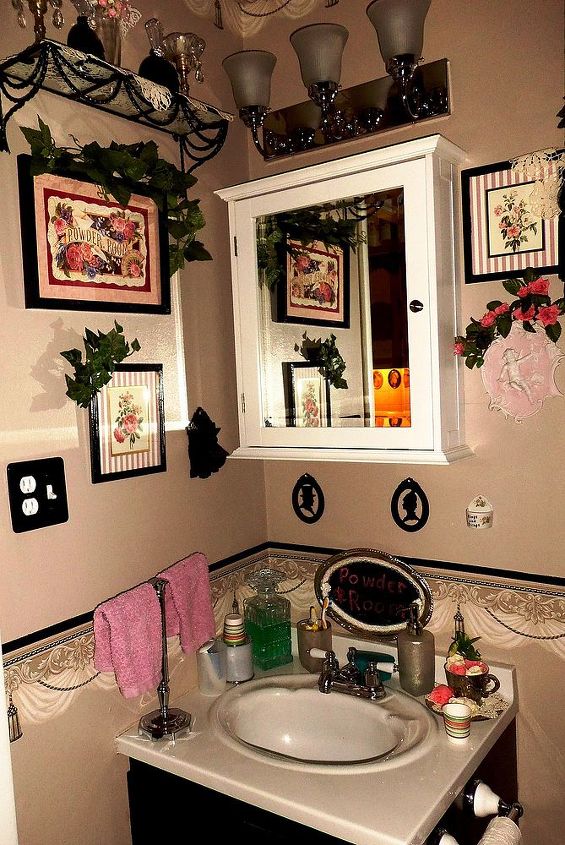 powder room update, bathroom ideas, home decor, It has that turn of the century look that I wanted