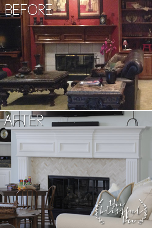 fireplace makeover, dining room ideas, diy, fireplaces mantels, home improvement, woodworking projects