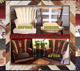 reupholstering chairs tutorial, painted furniture, reupholster