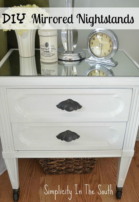 how a little diy turned my so so nightstands into so spectacular, painted furniture