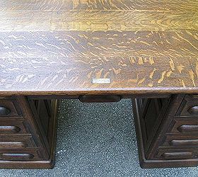 restoration of antique roll top desk, painted furniture, Nice grain