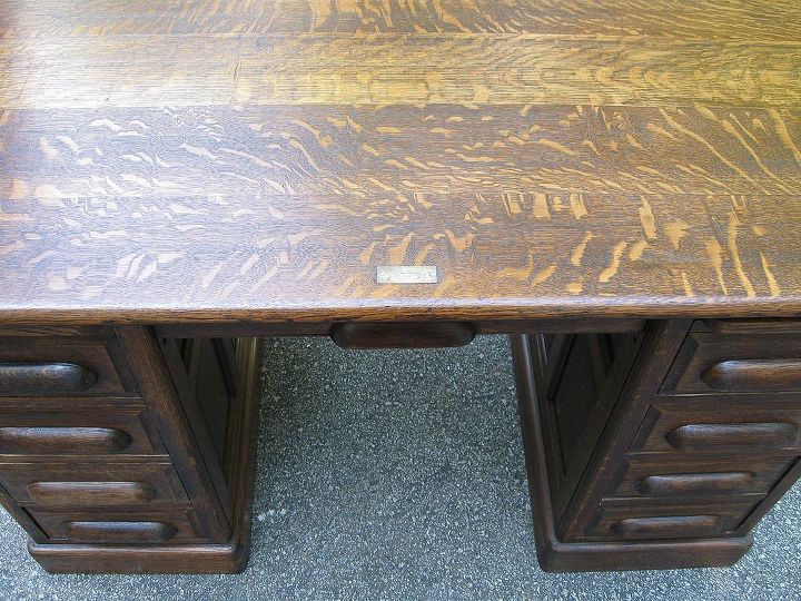 restoration of antique roll top desk, painted furniture, Nice grain