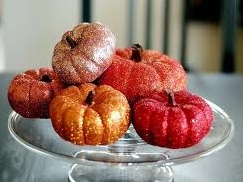 personalizing your fall home with fall d cor items, seasonal holiday d cor, Glitter Pumpkins Indulgy