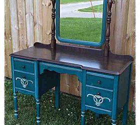 lovely painted vanity, chalk paint, painted furniture, After