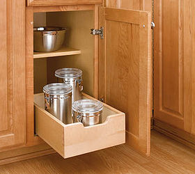 sensible style 10 small kitchen tips, cleaning tips, home decor, kitchen cabinets, organizing, Increase base cabinet storage by up to 25 with roll out trays