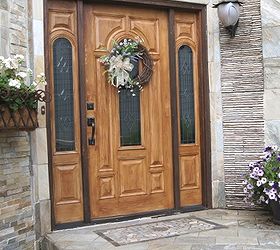 easy diy summer wreath, crafts, home decor, wreaths, Our front door