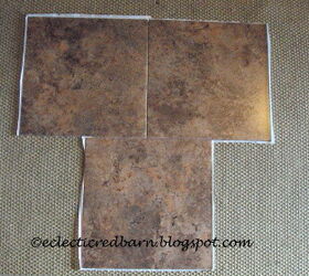 laying a peel and stick vinyl flooring, diy renovations projects, flooring, Off setting vinyl tiles