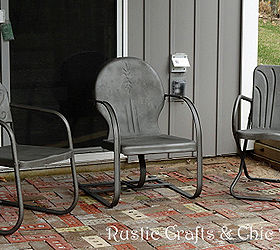 How To Paint Old And Rusty Metal Outdoor Chairs