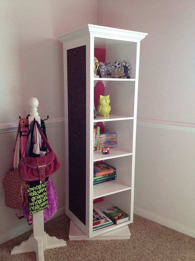 bookshelf finally in her big girl bedroom, bedroom ideas, painted furniture, shelving ideas
