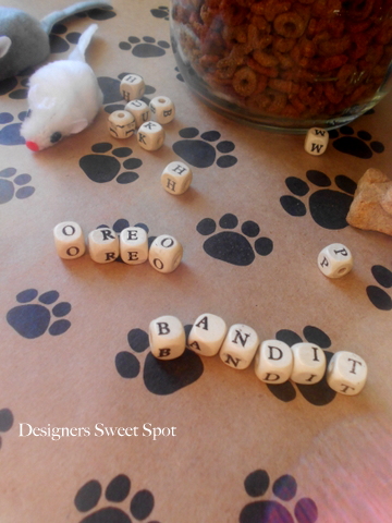 mason jar gifts for pets, crafts, mason jars, seasonal holiday decor, I used wooden letters to spell out the pets names I will add them to the jars on a piece of ribbon or string for gift giving