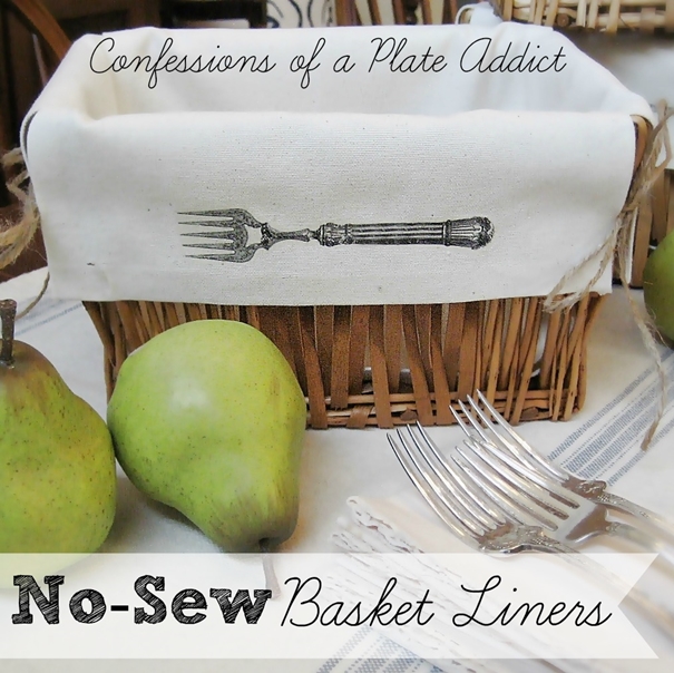 fun and easy no sew basket liners, crafts, shelving ideas, storage ideas