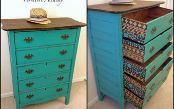Indian Inspired Antique Dresser Makeover