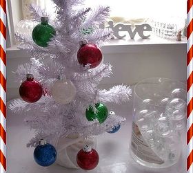 glitter ornaments, christmas decorations, seasonal holiday decor, The jewel toned Christmas Glitter Ornaments