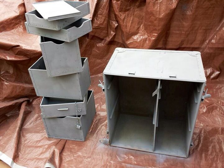 up cycled army field desk
