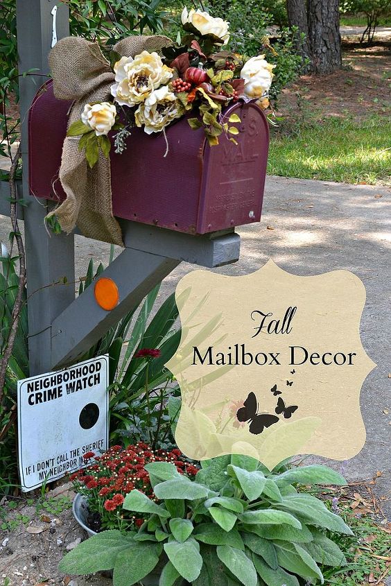 fall started with our mailbox, outdoor living, seasonal holiday decor