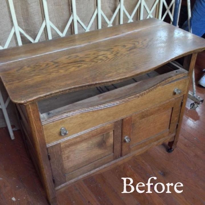 furniture makeovers, chalk paint, painted furniture, The top needed some work but since I knew it was going to be painted no problem