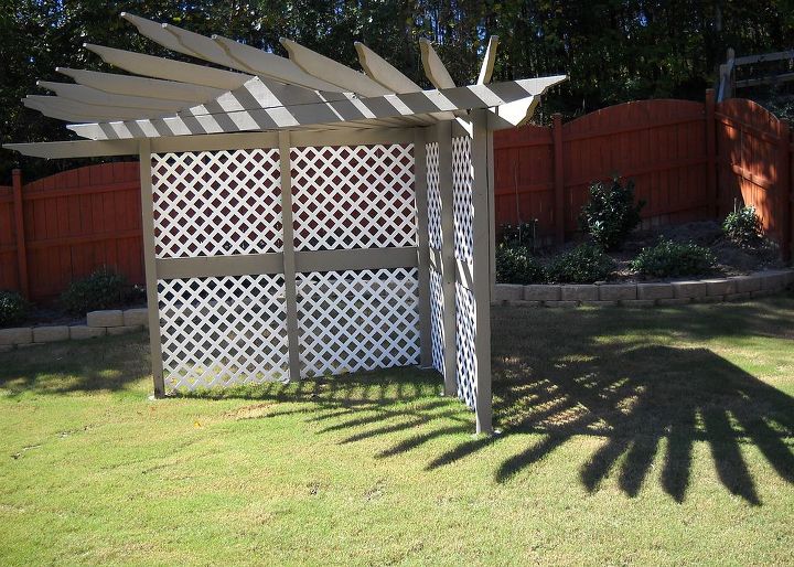 q what would you do with this pergola arbor, outdoor living