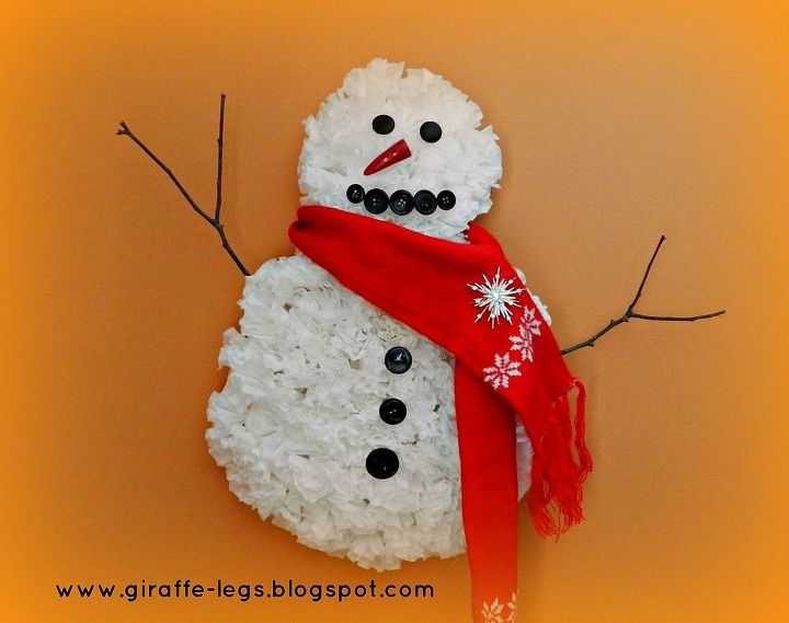 coffee filter snowman, crafts, seasonal holiday decor, wreaths