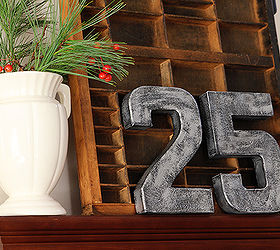 making zinc letters numbers for the holidays, crafts, painting, seasonal holiday decor