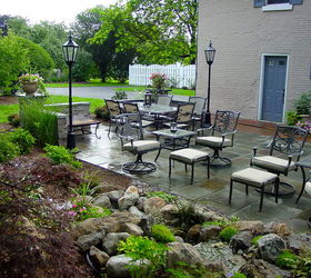 stone amp brick patio repair led lighting waterfalls fountain and landscaping in, fire pit, patio, ponds water features, Brighton NY Landscaping and Landscape Design in Brighton NY by Acorn Landscaping of Rochester NY 585 442 6373