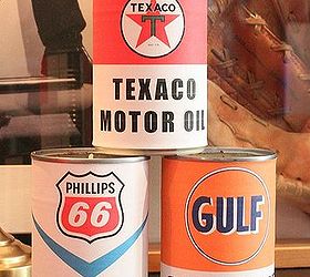 vintage oil can candles, crafts, It s that simple good thing they smell like Leather and Cedar and not Motor oil