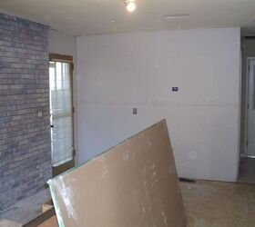 kitchen family room refurb, home improvement, living room ideas, wall decor, Coming along