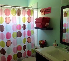 my tween girls bathroom update, bathroom ideas, home decor