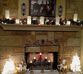 my fireplace mantle, seasonal holiday decor