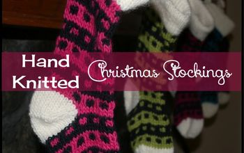 Hand-knit Christmas Stockings