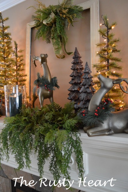 christmas mantel 2013, christmas decorations, seasonal holiday decor
