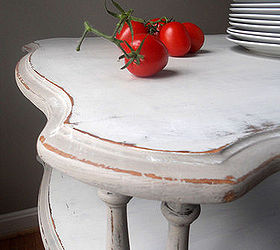 a french table at a not so french price, painted furniture, A close up of the top