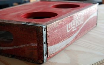 Vintage Coca-Cola Crate Turned Dog Bowl Holder