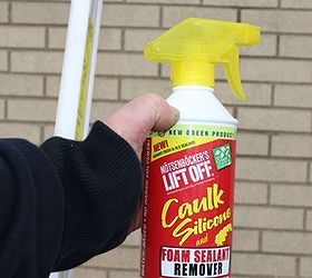 remove silicone caulk with an environmentally friendly product, curb appeal, home maintenance repairs, how to, Lift Off can be bought in hardware stores and Lowe s