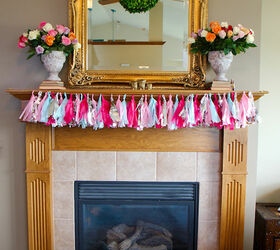 how to host a baby shower day three tissue paper bunting, crafts, home decor, Tissue Paper Bunting