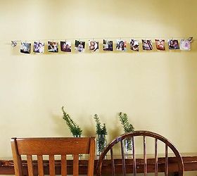 ikea hack curtain wire to photo display, home decor, repurposing upcycling, This Ikea hack allowed me to display a bunch of photos in a small space