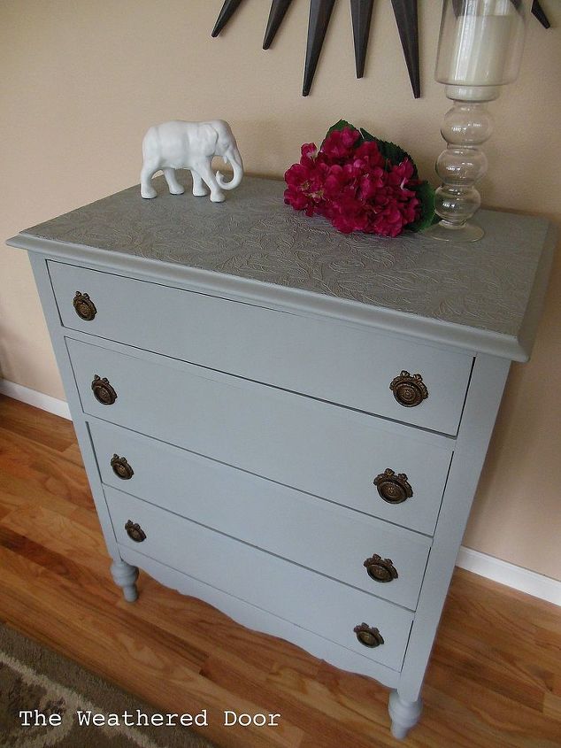 Use Paintable Wallpaper To Cover Ruined Furniture Tops Hometalk Use Paintable Wallpaper To Cover Ruined Furniture Tops Painted Painting The Ties