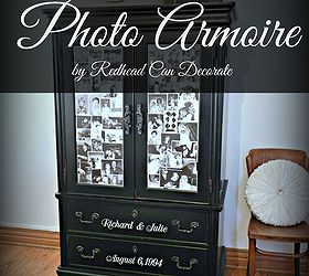 photo armoire, painted furniture, Anniversary Photo Armoire