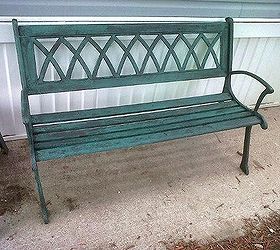painted the bench, painted furniture, Bench