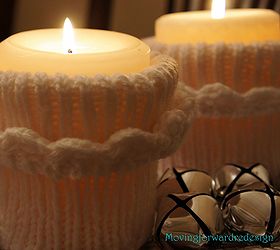 candle cozies, christmas decorations, crafts, seasonal holiday decor, Use on real candles for decorative purposes only not when candles are lit for a period of time